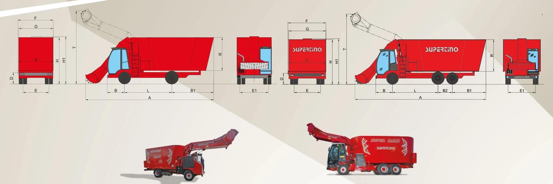 Dimensiuni tehnice SVM2 MAXI XL / SUPER MAXI / SVM3 SUPER MAXI